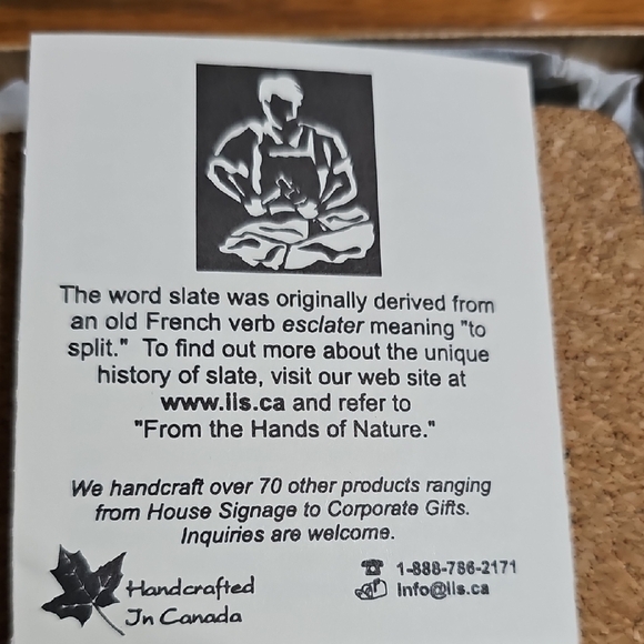 Slate Coasters with Lighthouse Design - Picture 6 of 6